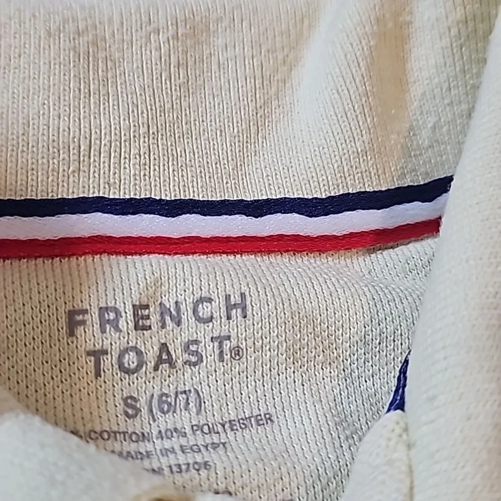 Polo shirt size S French Toast light yellow